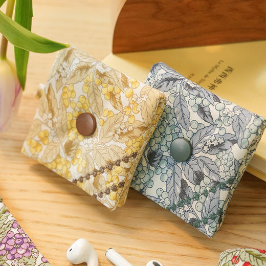 浆果系列蓝牙耳机包数据线收纳包蓝牙耳机包小包布艺拉链迷你U盘U盾保护便携 商品图4