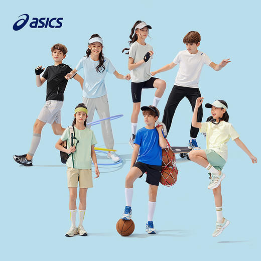 ASICS/亚瑟士童装25年夏季新款男女童运动吸湿短袖T恤飓风秒干衣 商品图4