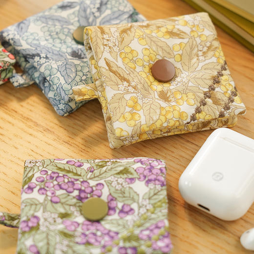 浆果系列蓝牙耳机包数据线收纳包蓝牙耳机包小包布艺拉链迷你U盘U盾保护便携 商品图1