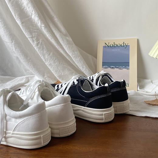 【YW】无忧购25年春季小众百搭休闲复古增高帆布鞋MIS-542（截单后7天发货) 商品图4