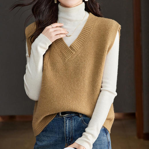 馥迦经典简约百搭马甲 商品图3