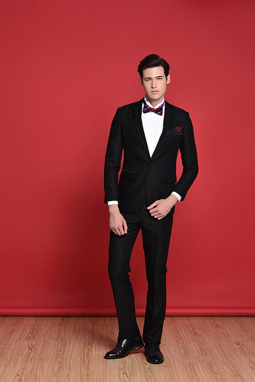 【国庆中秋双节 特惠】占姆士伴郎服兄弟装新郎西服修身套装男 商品图5