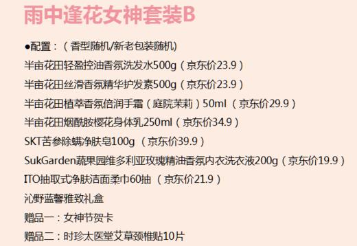 雨中逢花女神套装B 商品图1