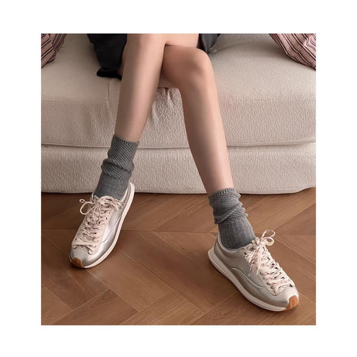 lost in echo2025春夏新款时尚真皮厚底增高阿甘鞋运动休闲鞋女 商品图7