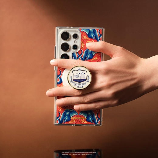 【白莲花度假村】悠然之旅·MagSafe圆啪嗒 MAGSAFE磁吸手机气囊支架 Round圆啪嗒系列 白色 商品图1