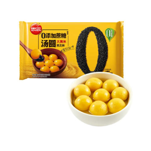 思念零蔗糖大黄米黑芝麻汤圆400g 商品图0