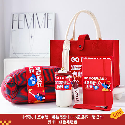 【逐梦前行，向新出发！】年会礼物公司送员工 生日入职伴手礼 实用企业向新出发新年奖品-QQ 商品图12