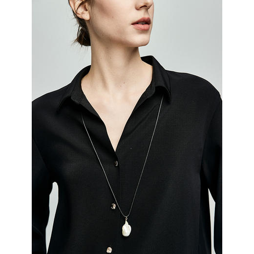 棉仓362604033-初棉二醋酸肌理感衬衫 商品图3