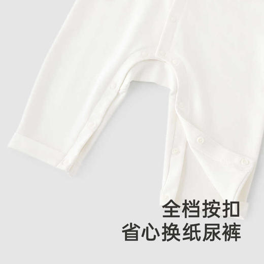 英氏婴儿衣服春夏长袖新国风男宝连体衣2025新款爬服YRHAJ1R043A 商品图2