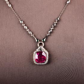 【丹心向阳】卢比莱碧玺镶钻项链CB12408038