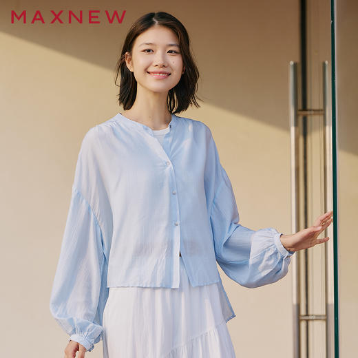 【衬衫】圆领休闲衬衫 1P1222308 商品图0