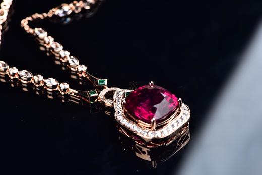 【丹心向阳】卢比莱碧玺镶钻项链CB12408038 商品图4