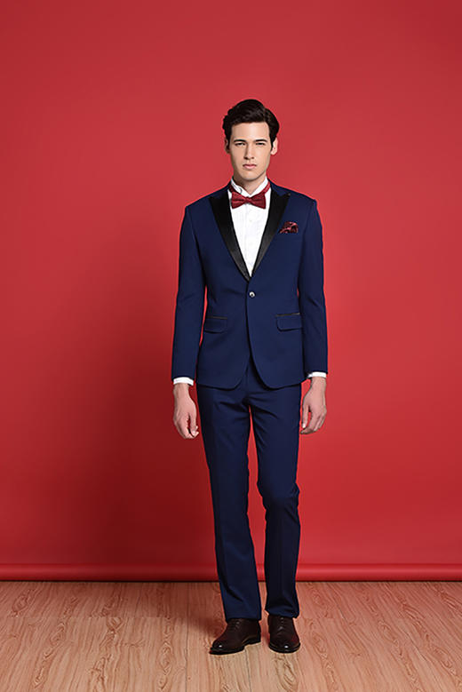 【国庆中秋双节 特惠】占姆士伴郎服兄弟装新郎西服修身套装男 商品图6