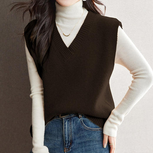 馥迦经典简约百搭马甲 商品图2