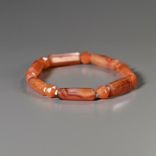 西亚高古红玛瑙+绿松石手串 商品图1