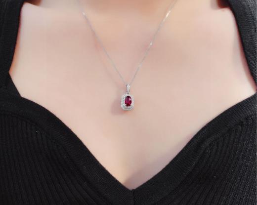 1.1ct刻面红宝石吊坠 商品图3