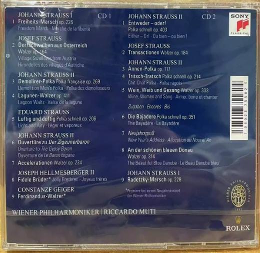 正版 2025年维也纳新年音乐会 2CD 穆蒂指挥 商品图1