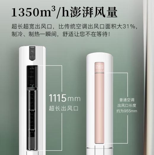 长虹（CHANGHONG）大3匹空调 新一级能效 冷暖变频 空调(130315)立式柜机 KFR-72LW/ZDFCW1+R1 商品图4