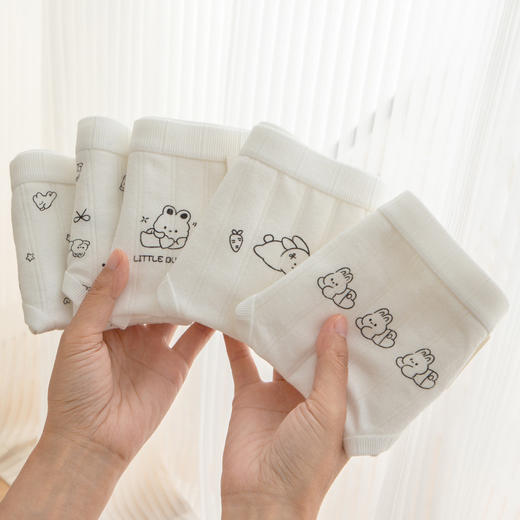 【YW】无忧购五条装7A抗菌裆可爱兔子印花女士内裤2511(截单后7天发货) 商品图3