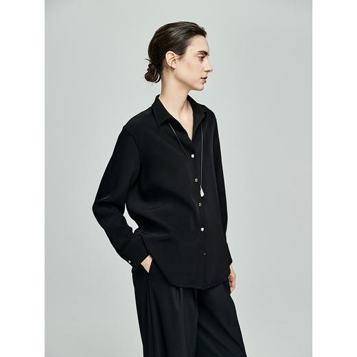 棉仓362604033-初棉二醋酸肌理感衬衫 商品图1