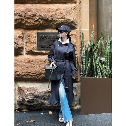 COCO ZONE “德鲁纳”春季假两件双排扣长款外套ACD1A0043 商品图0