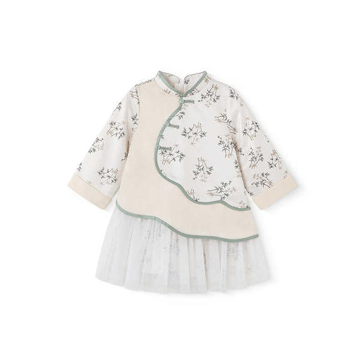 英氏女童国风裙子春秋长袖新中式汉服连衣裙2025新款YRLAJ1R025A 商品图4