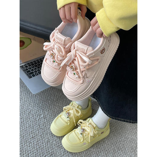 【YW】无忧购25年春季韩系卡通小清新百搭小众休闲板鞋MIS-3531（截单后7天发货) 商品图0