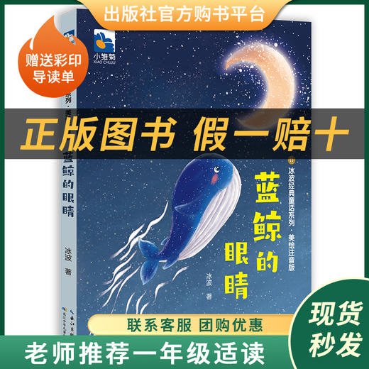 阅读成就未来蓝鲸的眼睛小雏菊丛书冰波著长江少年儿童出版社注音版 商品图0