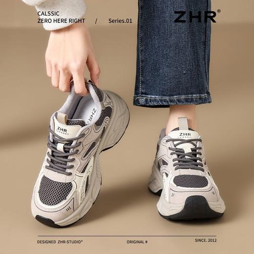 ZHR则则2025春新款百搭休闲校园风运动女鞋厚底增高超轻老爹鞋女 商品图8