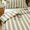 复古条纹系列全套一整套亚麻透气亲肤厚单人一体被子 商品缩略图5
