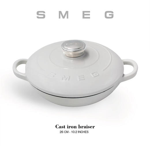 【多功能珐琅锅】原单出口SM*G铸铁锅珐琅锅26cm 加厚搪瓷不粘锅炒菜炖煮焖烧锅海鲜煲 电磁炉燃气通用汤锅 商品图8