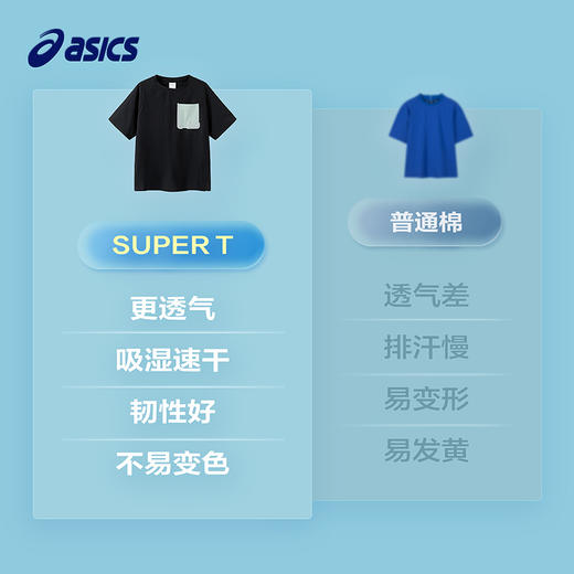 ASICS/亚瑟士童装2025年夏季新款男女童舒适棉感运动舒适插肩T恤 商品图3