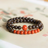 【经典】木石盟沉香木天然南红双圈手串6mm  新中式国风满肉南红玛瑙石手链带证书 商品缩略图0