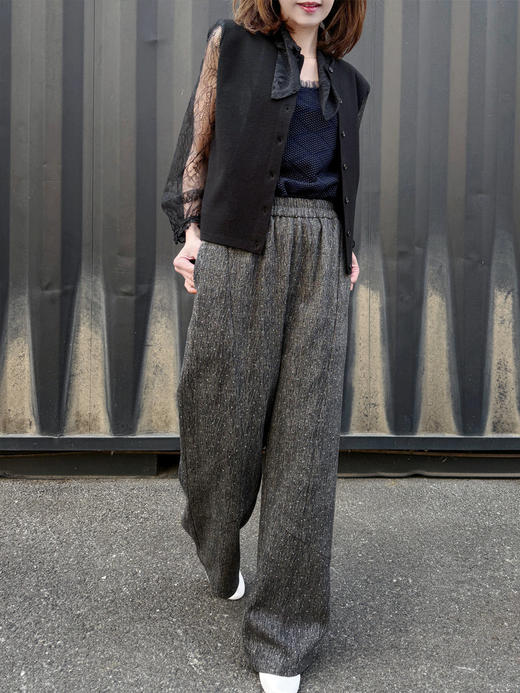 TYNVIE挺括桶形牛仔裤-黑色 商品图8