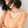 79元到手两件 拍两件发货【轻梵 卷边圆领V领针织衫】早秋新款卷边圆V领 宽松洋气针织衫 减龄显瘦打底衫 商品缩略图5