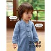 英氏婴儿衣服春夏长袖透气新中式牛仔连体衣2025新款YRHAJ1R044A 商品缩略图3