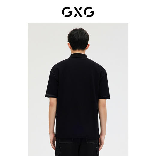 GXG男装  短袖男POLO衫翻领明线设计 春季新品 商品图2