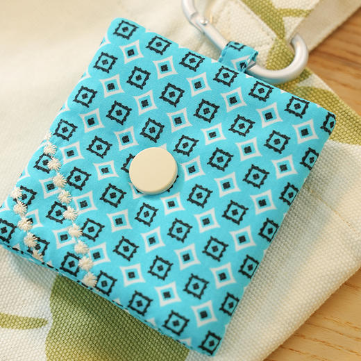 时尚几何系列蓝牙耳机包数据线收纳包蓝牙耳机包小包布艺拉链迷你U盘U盾保护便携 商品图3