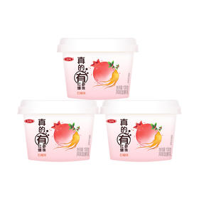 【自提-低温】三元石榴红参爆珠杯装风味发酵乳130g*3