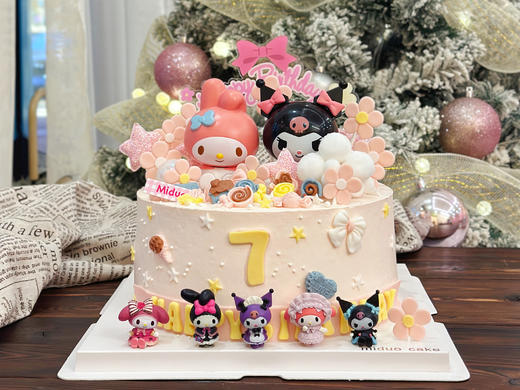 女孩款 Sanrio三丽鸥美乐蒂库洛米 小花花 粉色系 商品图0