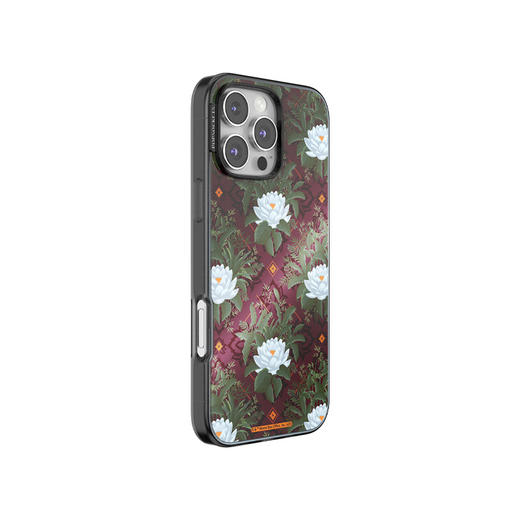 【白莲花度假村】雅致白莲 POPCASE手机壳 MagSafe Popcase磁吸款 撞色 植物花卉 国风 iPhone 16/15/14 商品图0