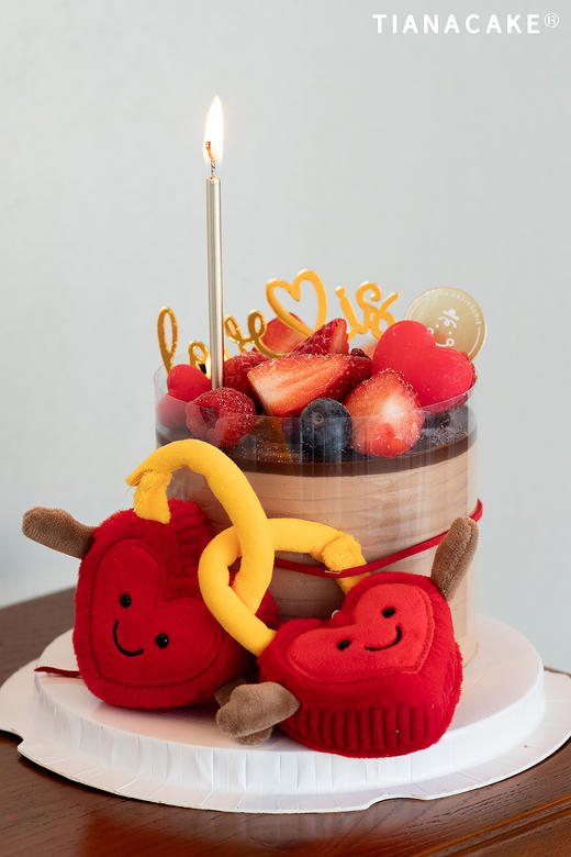 ❤️心锁蜜语♥️（4寸草莓巧克力） 商品图0