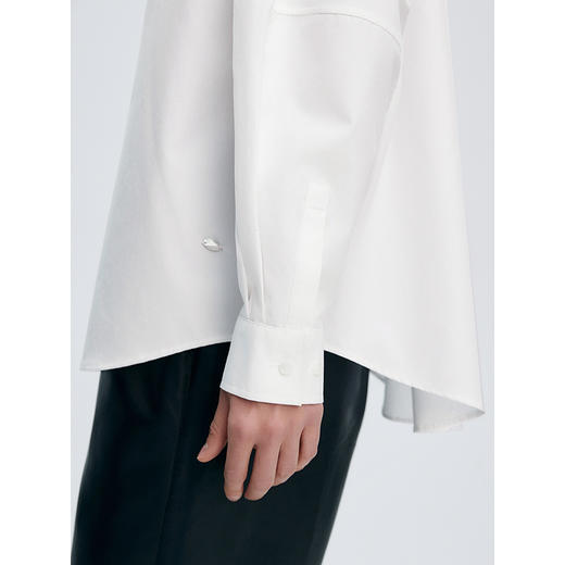 棉仓362604013-初棉宽松长袖衬衫 商品图3