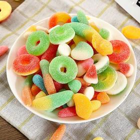 【酸甜好滋味❗️多味水果软糖】Q弹美味好吃不腻，口感细腻醇正，粒粒饱满有营养丰富，果汁软糖各种软糖L