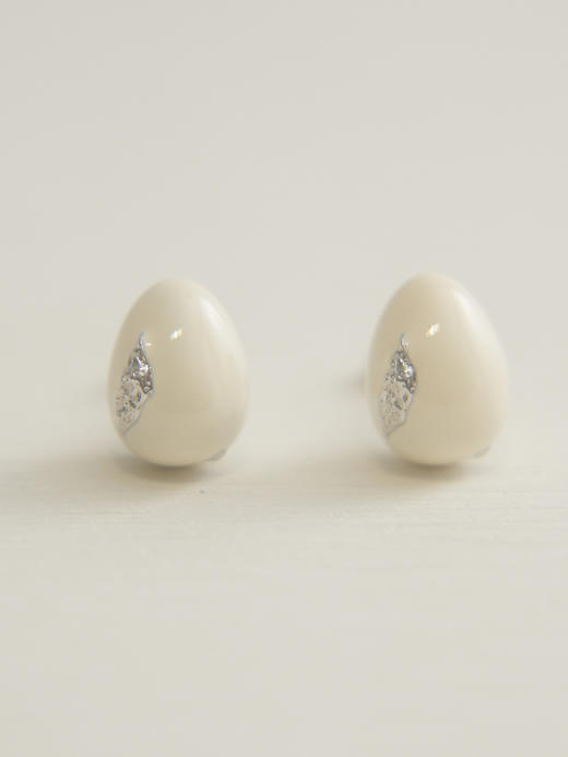 HANYING｜小号 水滴珐琅耳钉 [ 黑金HY-WTB-4 / 白银HY-WTB-3] 商品图0