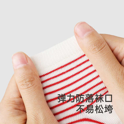 英氏儿童袜子透气男童四季袜7A抗菌女童短袜两双装YIWCJ0R040A 商品图3