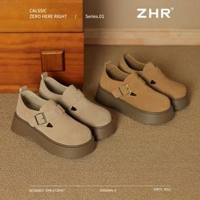 ZHR则则复古勃肯鞋女2025春季新款厚底增高休闲鞋女百搭全包