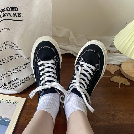 【YW】无忧购25年春季小众百搭休闲复古增高帆布鞋MIS-542（截单后7天发货) 商品图10