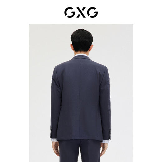 GXG男装蓝色简约含羊毛商务西装外套  春季热卖西服 商品图2