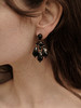 HANYING｜黑金吊灯珐琅耳环 HY-WTB-11 商品缩略图0